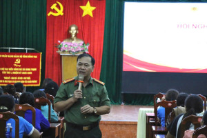 Công an xã Hưng Thịnh phối hợp Hội Liên hiệp Phụ nữ xã tổ...