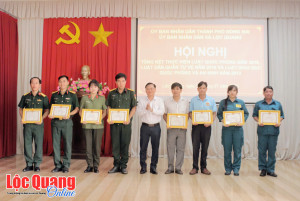 Lộc Quang tổng kết thực hiện các luật về quốc phòng, dân quân tự vệ và Ok9 ninj tải ứng dụng quốc phòng, an ninh