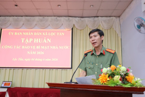 Lộc Tấn tổ chức hội nghị tập huấn công tác bảo vệ bí mật nhà...