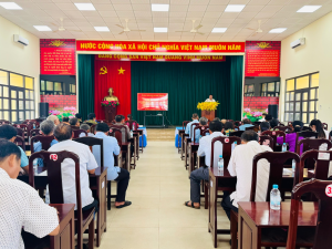 XÃ LỘC THÀNH TỔ CHỨC HỘI NGHỊ TẬP HUẤN, BỒI DƯỠNG KIẾN THỨC...
