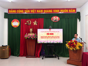 Ủy ban MTTQ Việt Nam phường Long Thành đã tổ chức Hội nghị công bố Đăng Ký, Đăng Nhập Trang Chủ OK9.COM 2026 về công tác cán bộ Trưởng ban Công tác Mặt trận các khu phố trên địa bàn phường.
