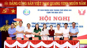 Cụm thi đua số 6 ký kết giao ước thi đua, khen thưởng năm...