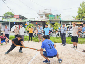 MÔN ĐẨY GẬY GIỮ GÌN NÉT ĐẸP THỂ THAO DÂN GIAN TẠI XÃ NAM CÁT...