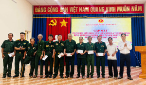 Hội Cựu chiến binh xã Nghĩa Trung tổ chức gặp mặt tri ân...
