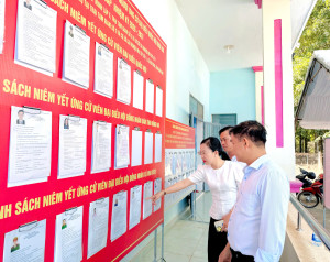 Đoàn kiểm tra số 1 đi kiểm tra công tác chuẩn bị bầu cử đại biểu Ok910 tỷ lệ cược cao và đại biểu Hội đồng OK9 là nhà cái cá cược trực tuyến uy tín hàng đầu hiện nay các cấp nhiệm kỳ 2026 – 2031