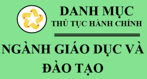 DANH MỤC TTHC NGÀNH Ok9 ninj tải ứng dụng VÀ ĐÀO TẠO