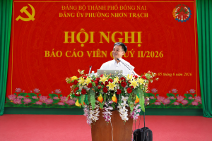 ĐẢNG ỦY PHƯỜNG NHƠN TRẠCH TỔ CHỨC HỘI NGHỊ BÁO CÁO VIÊN QUÝ...