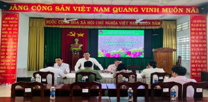 BAN ĐẠI DIỆN HĐQT NHCSXH XÃ PHÚ LÂM SƠ KẾT HOẠT ĐỘNG TÍN...