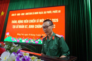 Ngọn lửa nhiệt huyết của người lính trẻ Phước An
