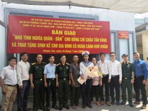 PHƯỜNG PHƯỚC TÂN BÀN GIAO CÔNG TRÌNH “NHÀ TÌNH NGHĨA QUÂN -...