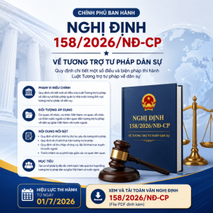 Ôk9 Đăng nhập vào Tài khoản 158/2026/NĐ-CP về tương trợ tư pháp dân sự có hiệu...
