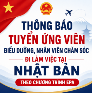Thông báo tuyển ứng viên điều dưỡng, nhân viên chăm sóc đi...