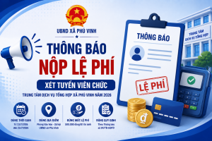 THÔNG BÁO Về việc nộp lệ phí xét tuyển viên chức Trung tâm...