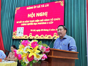 Xã Tà Lài tổ chức Hội nghị sơ kết 01 năm thực hiện mô hình...