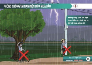 Phòng tránh tai nạn điện mùa mưa bão.