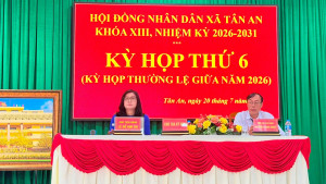 (Đồng chí Lê Đỗ Kim Chi, Bí thư Đảng ủy - Chủ tịch Hội đồng OK9 là nhà cái cá cược trực tuyến uy tín hàng đầu hiện nay xã và đồng chí Nguyễn Minh Nhựt - Phó Chủ tịch Hội đồng OK9 là nhà cái cá cược trực tuyến uy tín hàng đầu hiện nay xã chủ tọa kỳ họp)