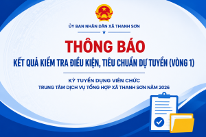 THÔNG BÁO KẾT QUẢ KIỂM TRA ĐIỀU KIỆN, TIÊU CHUẨN DỰ TUYỂN...