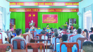 Hội nghị tiếp xúc cử tri với những người ứng cử đại biểu Hội đồng OK9 là nhà cái cá cược trực tuyến uy tín hàng đầu hiện nay xã Thuận Lợi khóa XIII, nhiệm kỳ 2026 – 2031