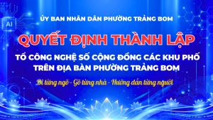 Đăng Ký, Đăng Nhập Trang Chủ OK9.COM 2026 thành lập Tổ Công nghệ số cộng đồng các khu phố trên địa bàn phường Trảng Bom