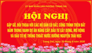 Toàn cảnh Hội Nghị gặp gỡ, đối thoại với các hộ dân có đất, công trình trên đất nằm trong dự án nâng cấp, đầu tư Sảnh Cá Cược Thể Thao Uy Tín Và Đẳng Cấp Nhất 2026, mở rộng và đầu tư hệ thống thoát nước đường Nguyễn Thái Học