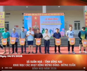 Xã Xuân Hoà- Tỉnh Đăng Nhập Chính Thức OK9 Khai mạc các hoạt động Mừng Đảng- Mừng Xuân Bính Ngọ 2026