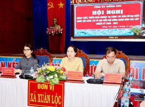Xuân Lộc dự tham dự trực tuyến Hội nghị quán triệt, triển khai nghiệp vụ công tác bầu cử đại biểu Ok910 tỷ lệ cược cao khóa XVI và đại biểu HĐND các cấp nhiệm kỳ 2026-2031