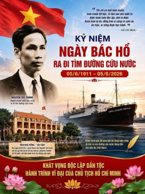 Kỷ niệm 115 năm Ngày Bác Hồ ra đi tìm đường cứu nước...
