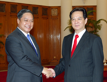 Bantin 9.26 (TN) - Thu tuong Nguyen Tan Dung tiep bo truong Bo quoc phong 1.jpg
