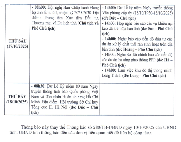 lịch13 10 2